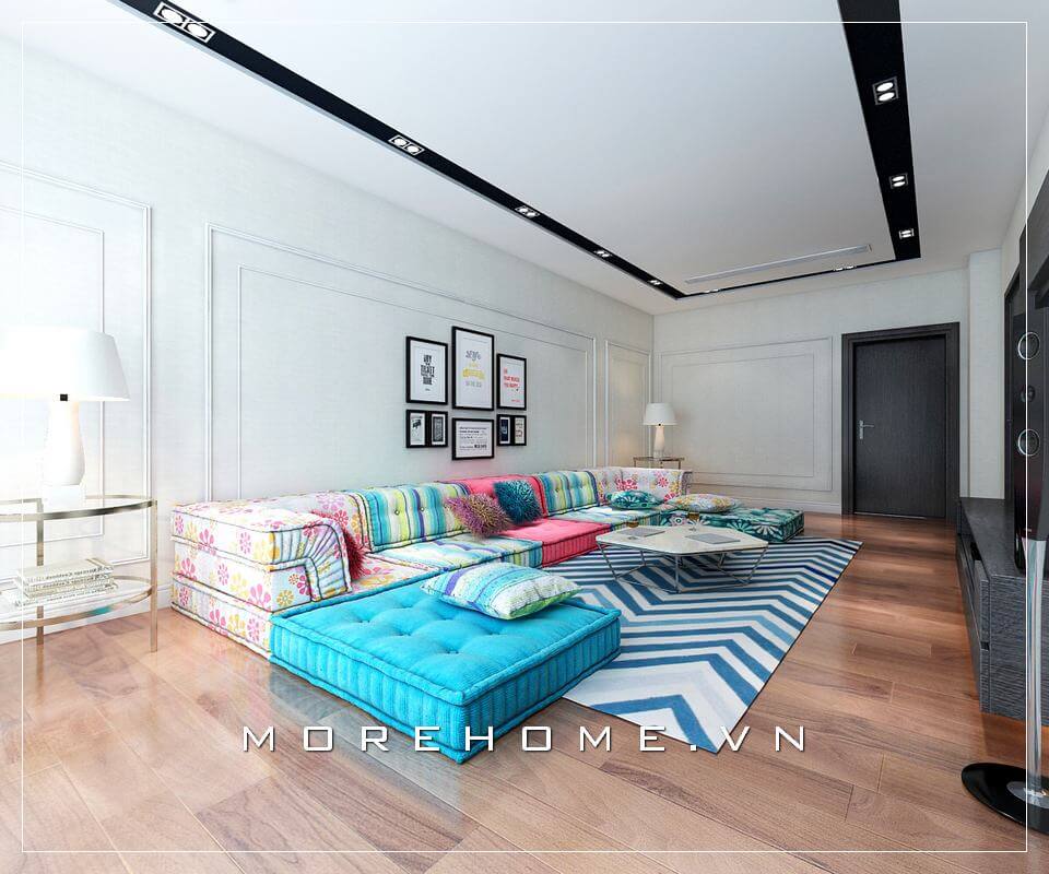 Thiết kế phòng khách chung cư hiện đại